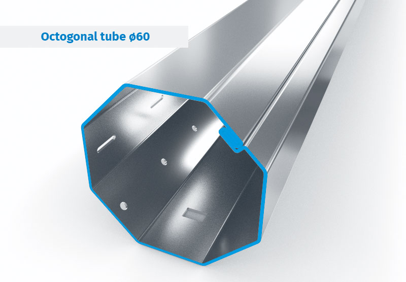 steel octagonal roller tube